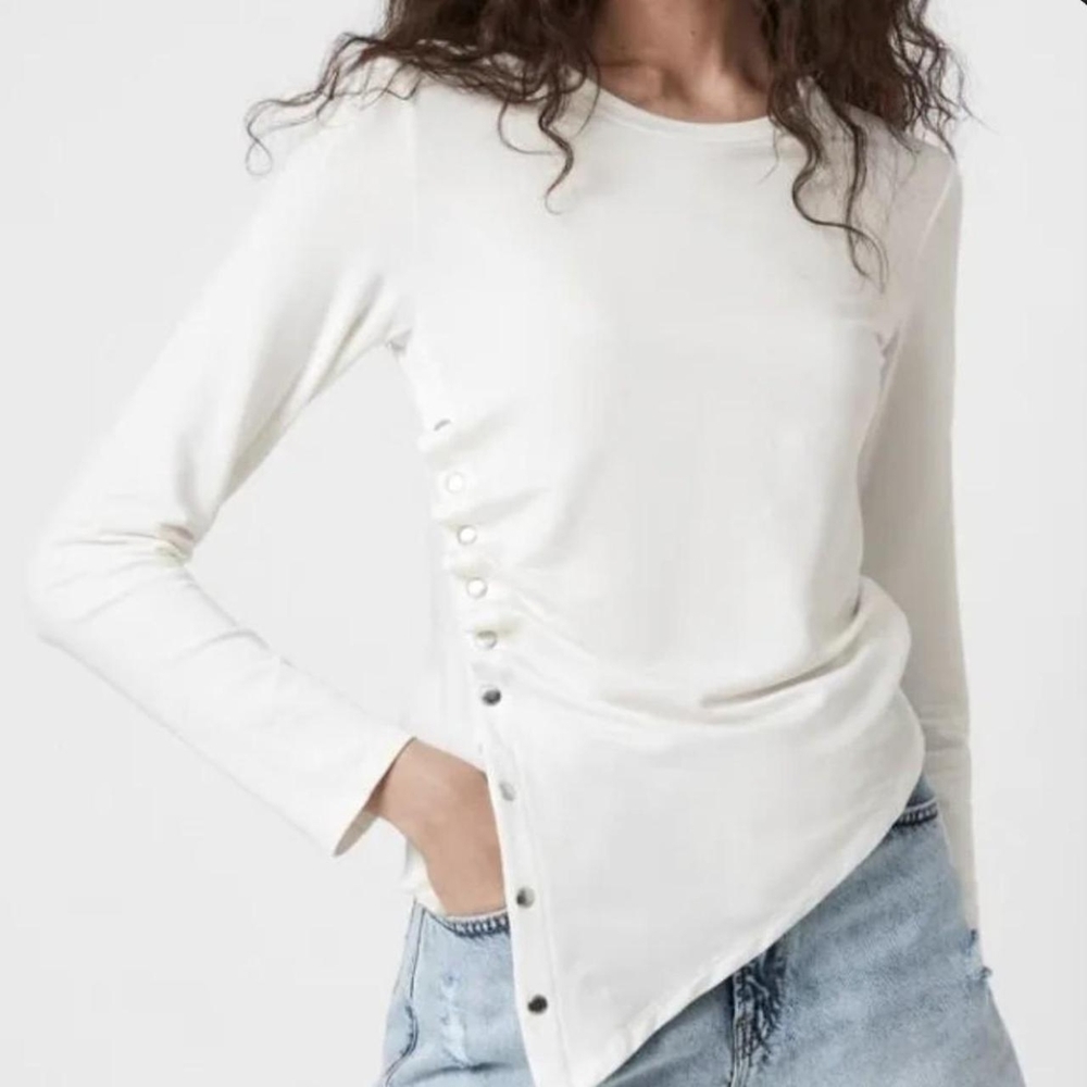 ALL SAINTS white unique Tshirt